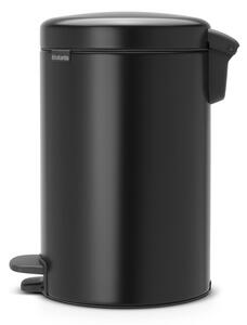 Matně černý nášlapný ocelový odpadkový koš 12 l NewIcon – Brabantia