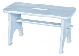 ČistéDřevo Dřevěná stolička - světle modrá