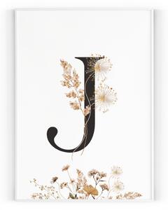 Plakát / Obraz Font květiny Tiskové plátno 61 x 91,5 cm