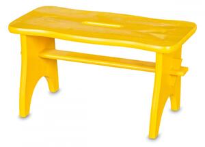 ČistéDřevo Dřevěná stolička - žlutá