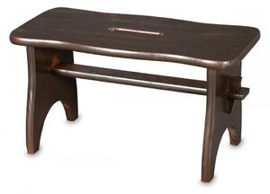 ČistéDřevo Dřevěná stolička - hnědá