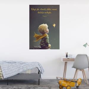 Plakát - Když jde člověk stále rovně, daleko nedojde. Malý princ FeelHappy.cz Velikost plakátu: A0 (84 x 119 cm)