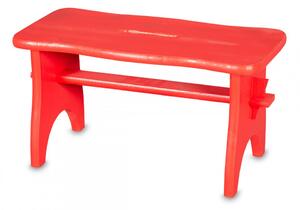 ČistéDřevo Dřevěná stolička - červená