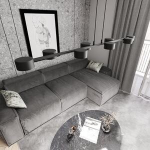 Závěsné svítidlo MEGARA 8 – černé, 8× GX53, šířka 116 cm