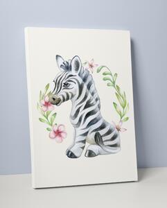 Plakát / Obraz Zebra Napnuté plátno na dřevěném rámu 50 x 70 cm