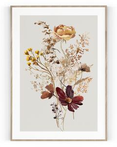 Plakát Květina A4 - 21 x 29,7 cm - pololesklý saténový papír o gramáži 200 g\/m²