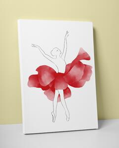 Plakát / Obraz Baletka Napnuté plátno na dřevěném rámu 50 x 70 cm