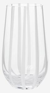 Broste Copenhagen Sklenice Stripe s proužky 550ml větší