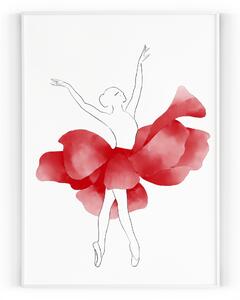 Plakát Baletka A4 - 21 x 29,7 cm - pololesklý saténový papír o gramáži 200 g\/m²