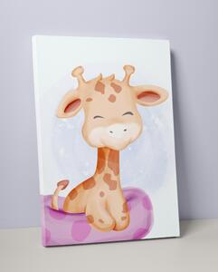 Plakát / Obraz Žirafa Pololesklý saténový papír A4 - 21 x 29,7 cm