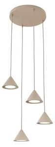 Závěsné svítidlo ELIT 4 PREM – moka, 4× GX53, šířka 30 cm