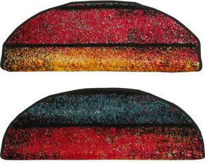 Kobercový ráj Kobercový nášlap půlkulatý Rainbow 11196/120 vícebarevný Rozměr: 60 cm x 24 cm + 3 cm (zahnutí)