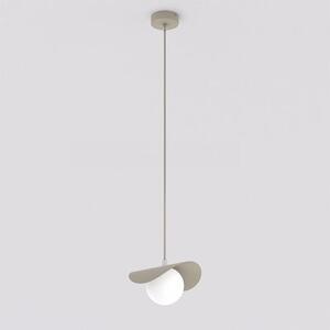 Závěsné svítidlo RITUAL 1S – moka, bílé sklo, 1× G9, šířka 20 cm