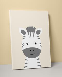 Plakát / Obraz Zebra Napnuté plátno na dřevěném rámu 30 x 40 cm