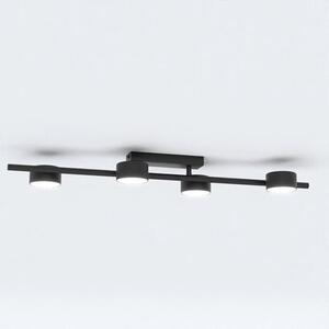 Stropní svítidlo BET 4 – černé, 4× GX53, šířka 80 cm