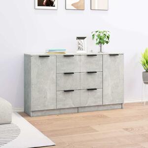 Příborníky 2 ks betonově šedé 60 x 30 x 70 cm kompozitní dřevo 3115791