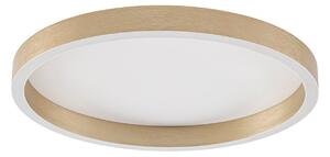 Stropní Lampa Lucande, Rotundo, stmívatelné, Zlatá / mosazná, Obývací pokoj, Plast, Moderní