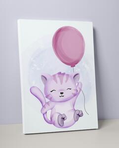 Plakát / Obraz Kočka 30 x 40 cm Pololesklý saténový papír