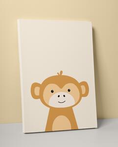 Plakát / Obraz Opice Pololesklý saténový papír A4 - 21 x 29,7 cm
