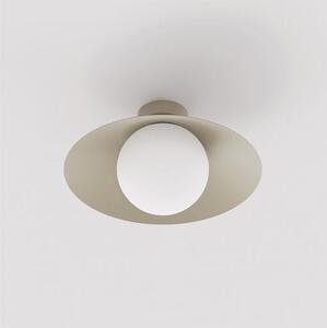 Stropní svítidlo MONO 1S – moka, opálové sklo, 1× E14, šířka 30 cm
