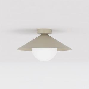 Stropní svítidlo MONO 1S – moka, opálové sklo, 1× E14, šířka 30 cm