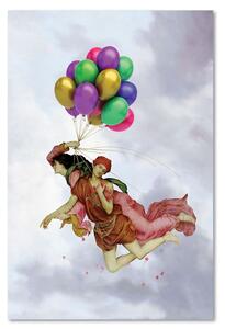 Obraz na plátně Dva lidé létající na balónech - Jose Luis Guerrero Rozměry: 40 x 60 cm