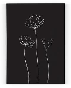Plakát / Obraz Květina Tiskové plátno A4 - 21 x 29,7 cm