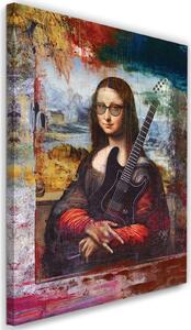 Obraz na plátně Mona Lisa s kytarou - Jose Luis Guerrero Rozměry: 40 x 60 cm
