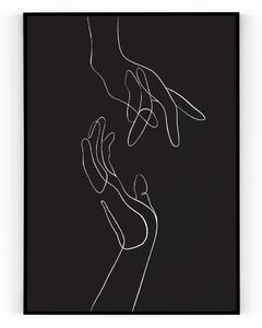 Plakát / Obraz Ruce Pololesklý saténový papír 30 x 40 cm