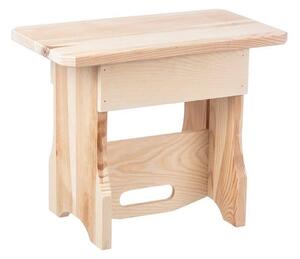 ČistéDřevo Dřevěná stolička 2v1