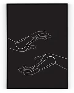 Plakát / Obraz Ruce Napnuté plátno na dřevěném rámu 50 x 70 cm