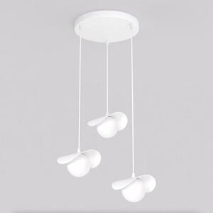 Závěsné svítidlo RITUAL 3 PREM – celobílé, sklo, 3× G9, šířka 30 cm