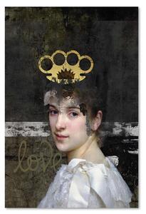 Obraz na plátně Žena s kloubem na hlavě - Jose Luis Guerrero Rozměry: 40 x 60 cm