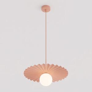 Závěsné svítidlo UMBRA 1 – korálové, bílé sklo, 1× G9, šířka 35 cm