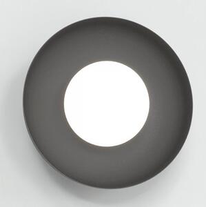 Nástěnné svítidlo OZZY K1 – černé, bílé sklo, 1× G9, šířka 20 cm