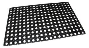 Gumová čisticí rohož Honeycomb 50 x 80 x 1,6 cm, černá