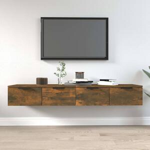 Nástěnné skříňky 2 ks kouřový dub 68x30x20 cm kompozitní dřevo 3115897