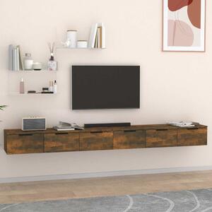 Nástěnné skříňky 2 ks kouřový dub 102x30x20 cm kompozitní dřevo 3115905