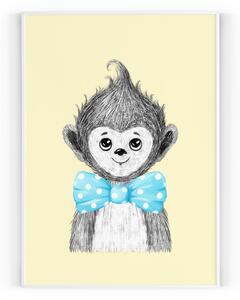 Plakát / Obraz Opička Samolepící plátno - vhodné i na stěnu 61 x 91 cm