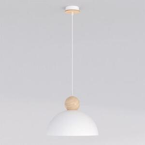 Závěsné svítidlo KAKI 1M – bílé, 1× E27, šířka 30 cm