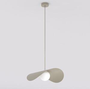 Závěsné svítidlo RITUAL 1L – moka, bílé sklo, 1× G9, šířka 31 cm