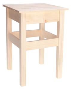 ČistéDřevo Dřevěná stolička II 31 x 31 x 46 cm