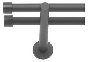 Dekodum Garnýž dvouřadá LOFT 19/19 mm černá matná Délka: 160 cm