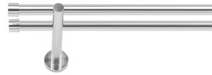 Dekodum Garnýž dvouřadá LOFT 19/19 mm ocelový efekt Délka: 160 cm