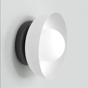Nástěnné svítidlo OZZY K1 – černé / bílé, sklo, 1× G9, šířka 20 cm