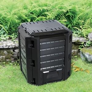 Kompostér, 380 l, černá