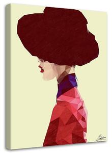Obraz na plátně Žena s kloboukem - Cantu Rozměry: 40 x 60 cm
