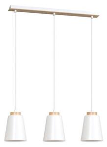 Závěsné svítidlo BOLERO 3 – bílé, 3× E27, šířka 66 cm