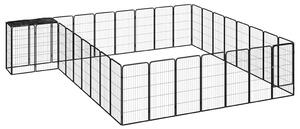 34panelová ohrádka pro psy černá 50 x 100 cm práškovaná ocel 3115954