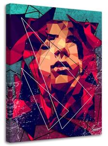 Obraz na plátně Tvář zasněné ženy abstraktní - Cantu Rozměry: 40 x 60 cm